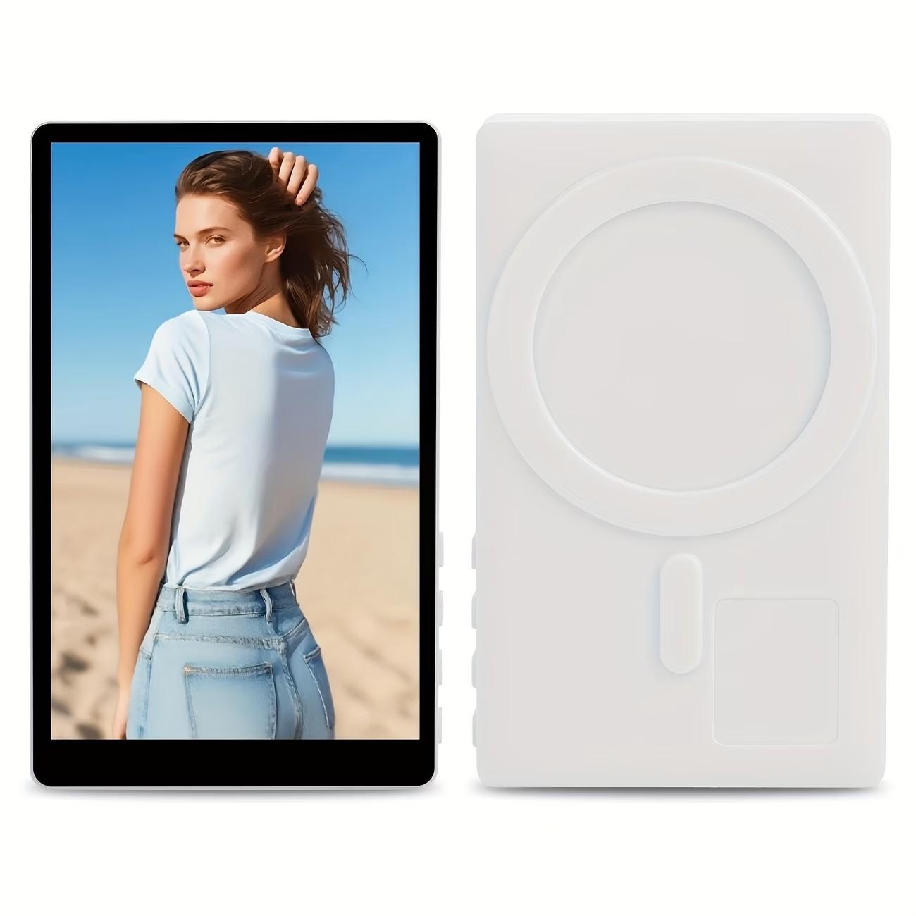 Wireless Selfie Monitor Screen for iPhone & Android, 1500mah Magnetic Phone Vlog Selfie Screen, Bluetooth-compatible Remote, 3-Level Brightness