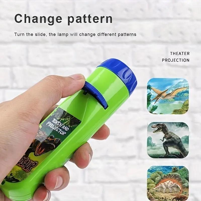 Dinosaur Projector Flashlight, Portable Dinosaur Projector Flashlight, Night Light Technology Toy For Gift dinosaur toys dinosaur toys for kids 3-5 dinosaur toy kids flashlight dinosaur clothes for boys dinosaur light projector dinosaur flashlight