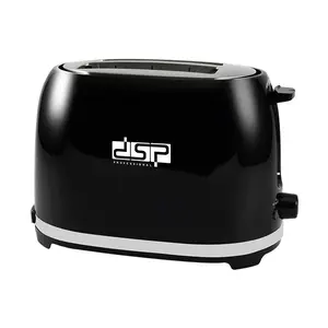 Black EU Standard Household Toaster Multifunctional Breakfast Bread Maker
