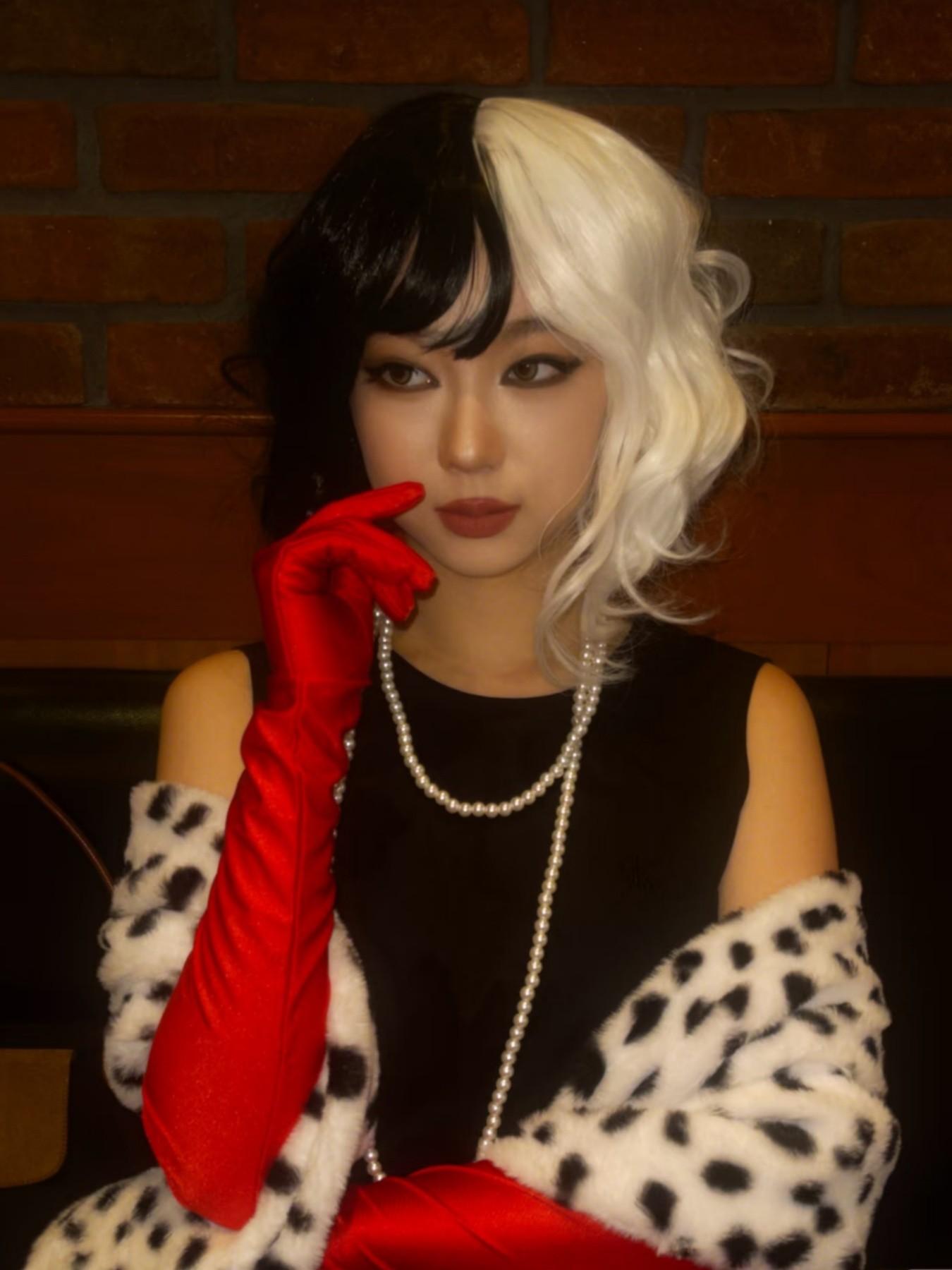 6-Piece Witch Costume Set, Fun Cosplay Props, Party Accessories, Summer New Arrival, Colorblock Design, All Seasons