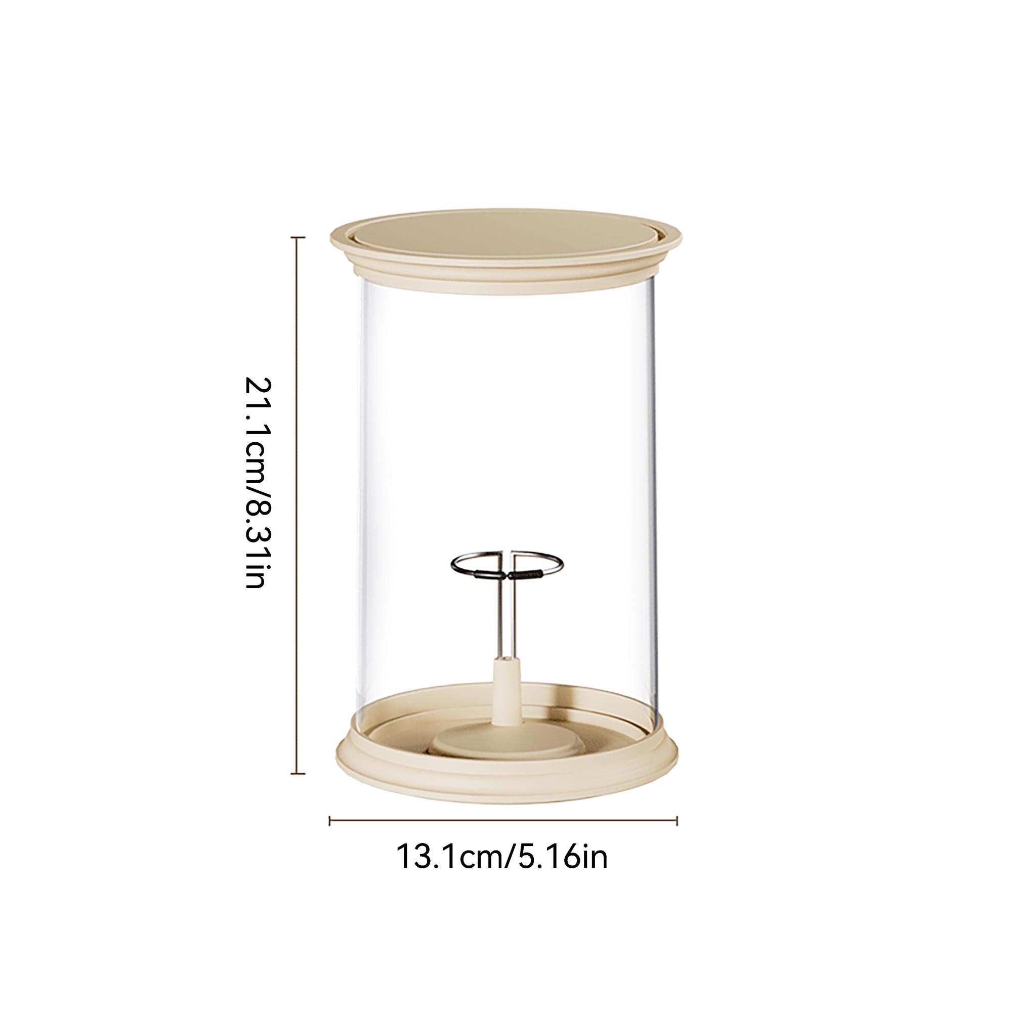 Plush Hanging Display Storage Box, Dustproof Organizer Boxes, Partially Rotatable Design, Transparent Dustproof Cover, Suitable for Pop Plush Toys, Labubu, Skullpanda