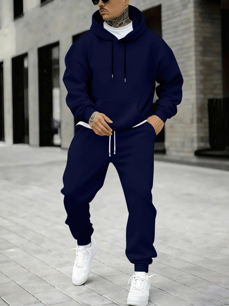 Hypemode Plus Size Set, Simple Casual Hoodie and Jogger Pants, Loose Fit, Drawstring Design, Pockets, Long Sleeve, Fall & Winter Hypemode Plus Size Set, Simple Casual Hoodie and Jogger Pants, Loose Fit, Drawstring Design, Pockets, Long Sleeve, Fall & Winter