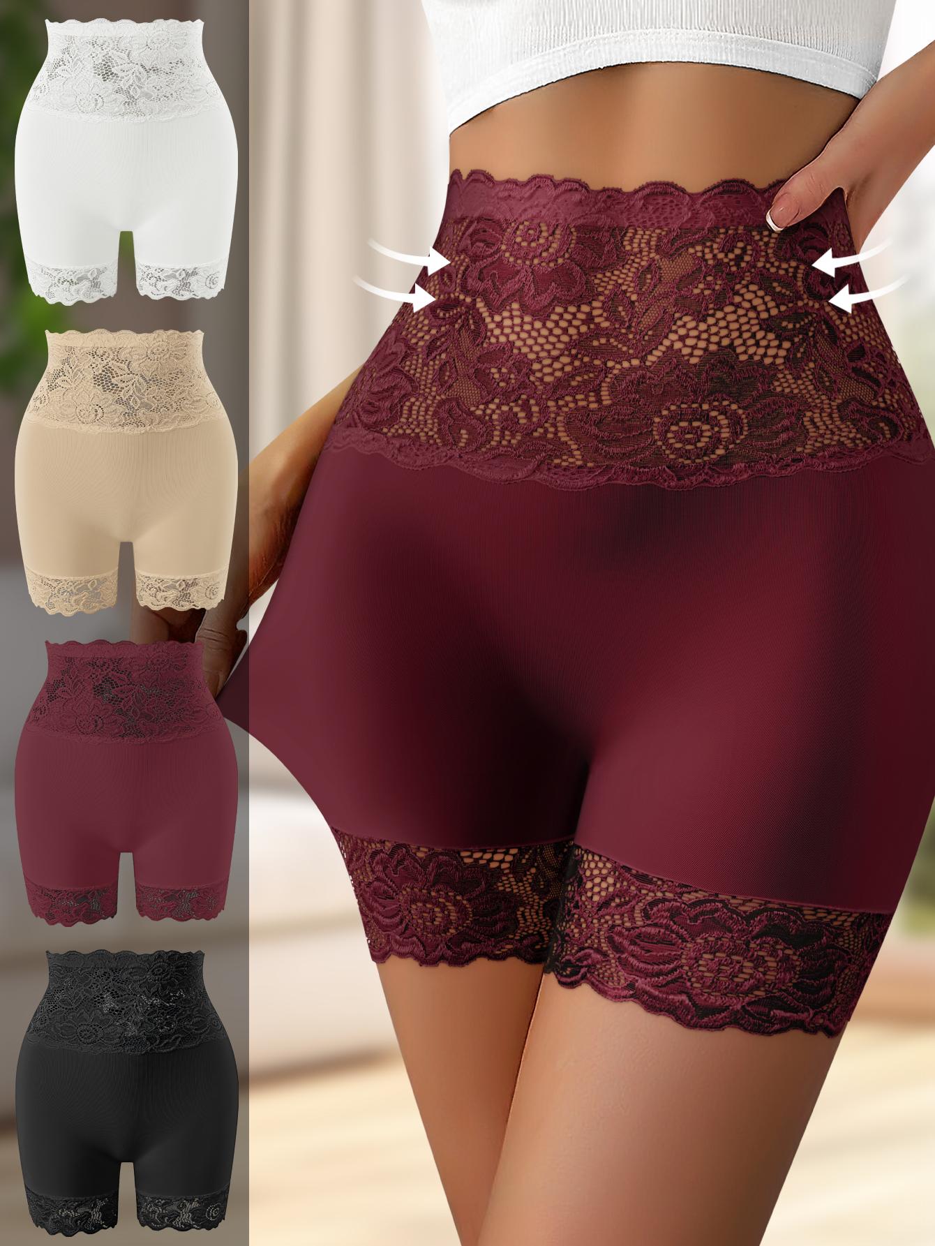 QUASTI 3/4/5/6 Pack Women's High-Waist Shapewear Shorts – Elegant Lace Design, Premium 86% Polyester Fabric for Silky Comfort, Seamless Tummy Control Shorts for Confident Everyday Wear, S-XXL QUASTI 3/4/5/6 Pack Women's High-Waist Shapewear Shorts – Elegant Lace Design, Premium 86% Polyester Fabric for Silky Comfort, Seamless Tummy Control Shorts for Confident Everyday Wear, S-XXL