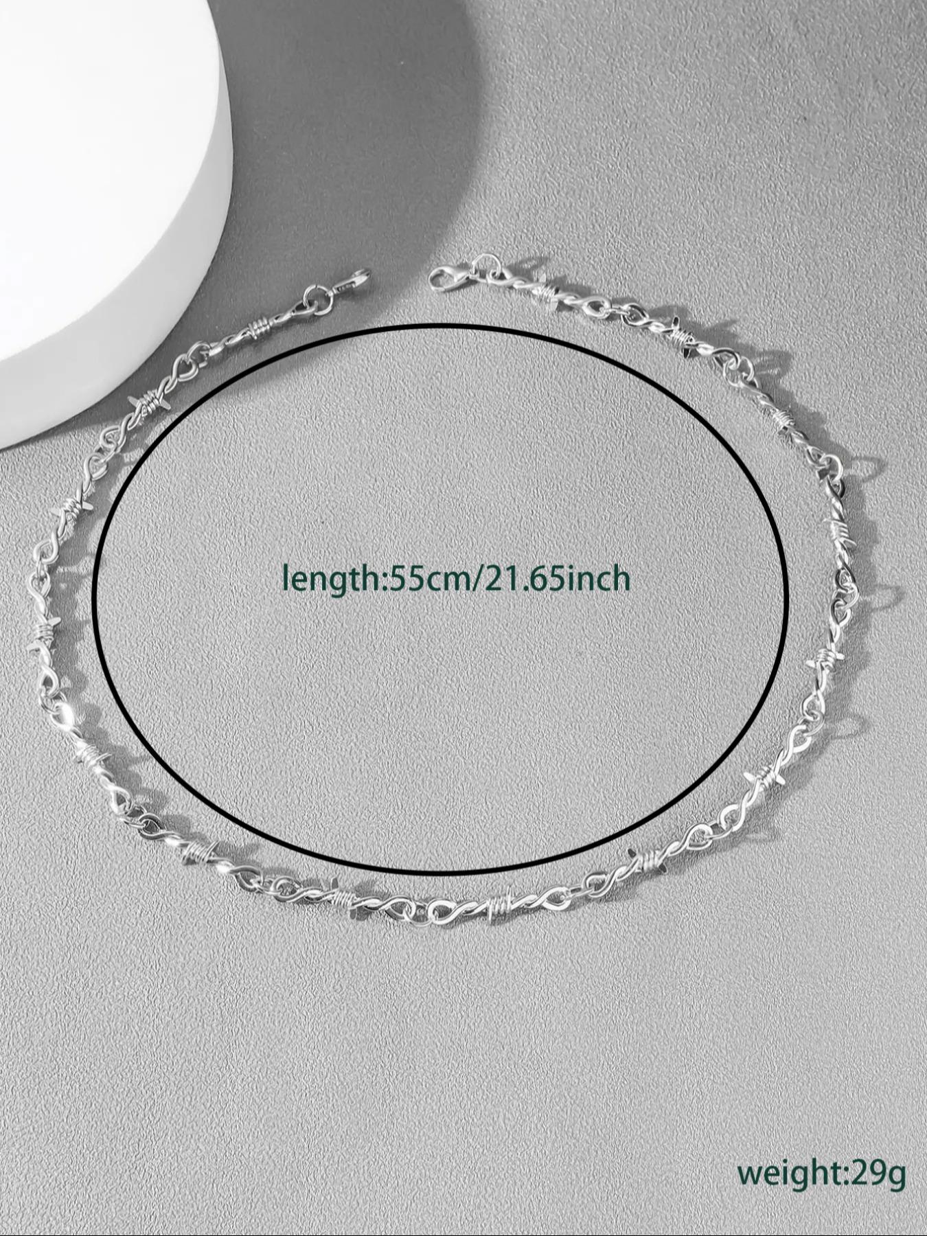 Men's Street Style Chain Necklace, Punk Style Chunky Chain Necklace, Fashion Jewelry for Party & Daily Clothing Decor, Trendy All-match & Exquisite Jewelry for Birthday Gift, Modern Versatile Accessories