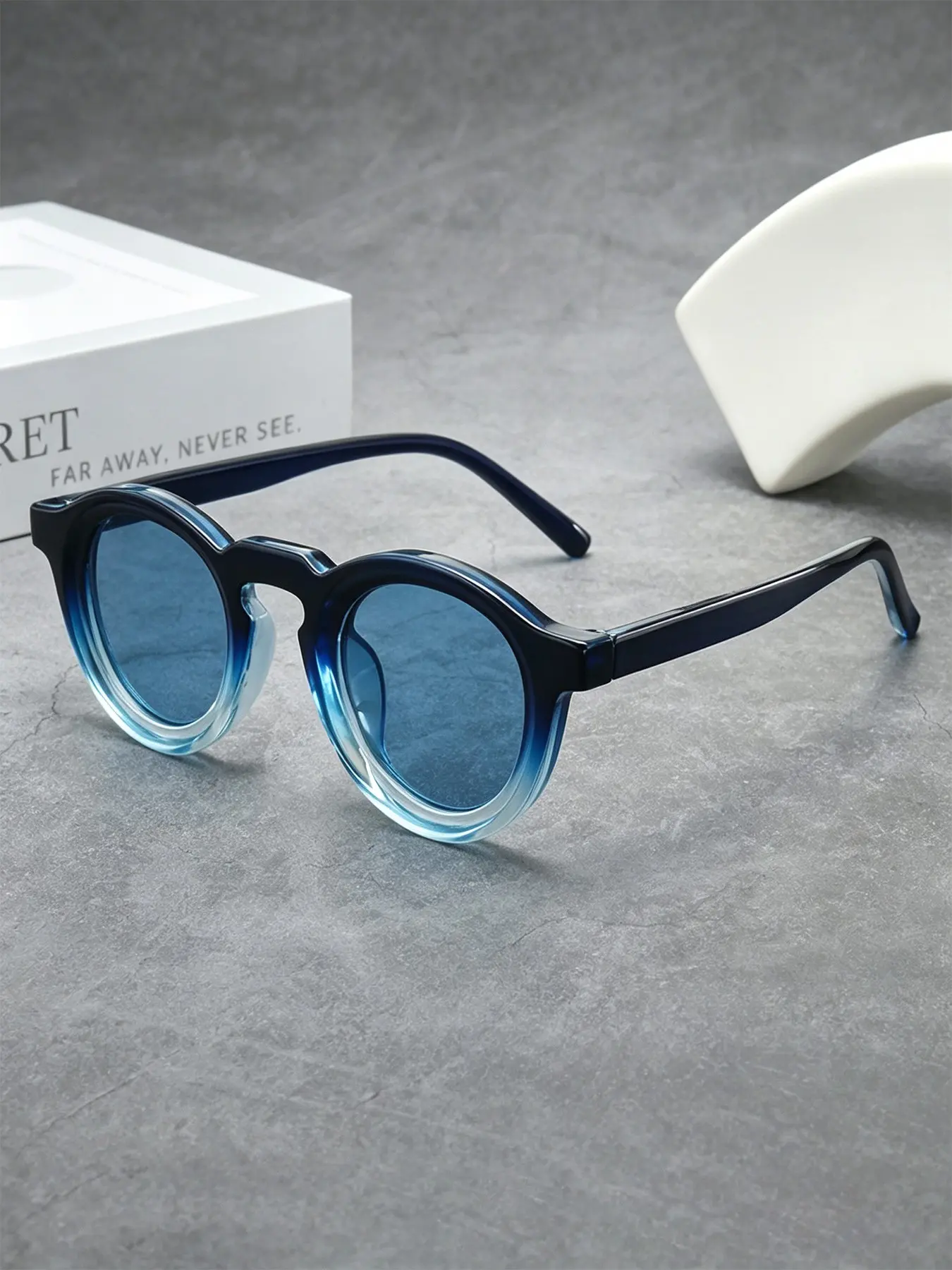 Women's Cute Y2K Style Round Sunglasses, Summer Beach Party Glasses, Outdoor Travel Accessories, Fashionable PC Frame, Decorative Lens