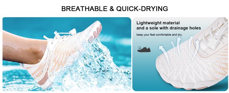 SANPON Hike Barefoot Shoes for Women & Men Breathable Non-Slip Athletic Footwear Wide Toe Water Shoes Activewear Universal Fit Ultra-thin Sole Mesh Upper Washable