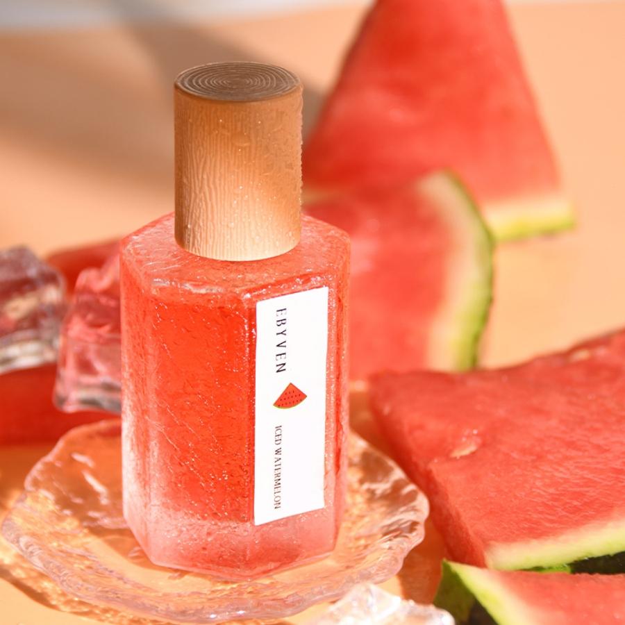 Ebyven Fruit Series Perfume for Women, Watermelon Scented Fragrance, Summery Scent, Peach & Lychee Notes, Long-Lasting Fresh Sweet Aroma