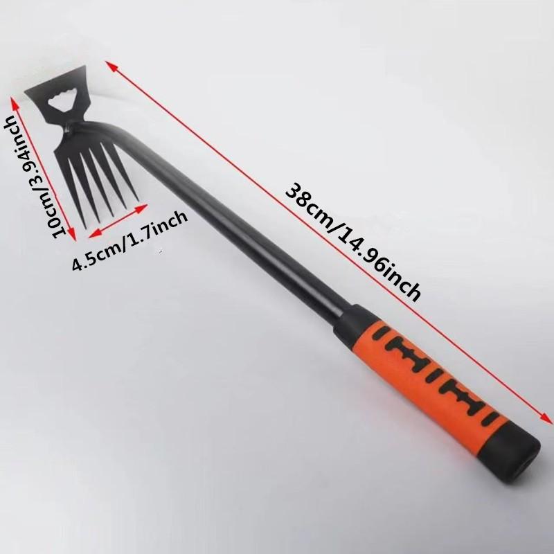 Weed Removal Tool, Garden Hoe for Soil Aeration, Dandelion Control Spade, Manganese Steel Weeding Rake, Essential Gardening Equipment