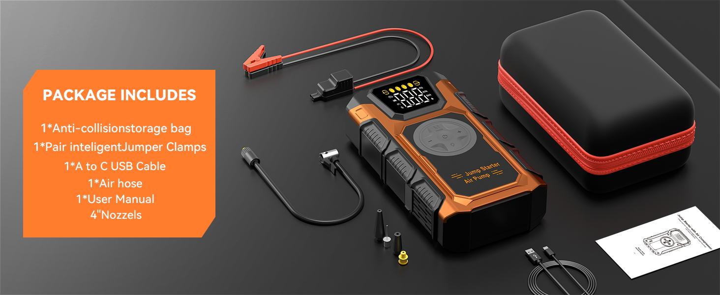 13800hAm the 10 in 1 the 7000A Car Jump Starter with Air Compressor,Battery Jumper Starter Portable with 150PSI Tire Inflator 12V Jump Box with LCD Display,Flashlight,Storage Case (Up 11.0L Gas/9.0L Diesel Engine 13800hAm the 10 in 1 the 7000A Car Jump Starter with Air Compressor,Battery Jumper Starter Portable with 150PSI Tire Inflator 12V Jump Box with LCD Display,Flashlight,Storage Case (Up 11.0L Gas/9.0L Diesel Engine