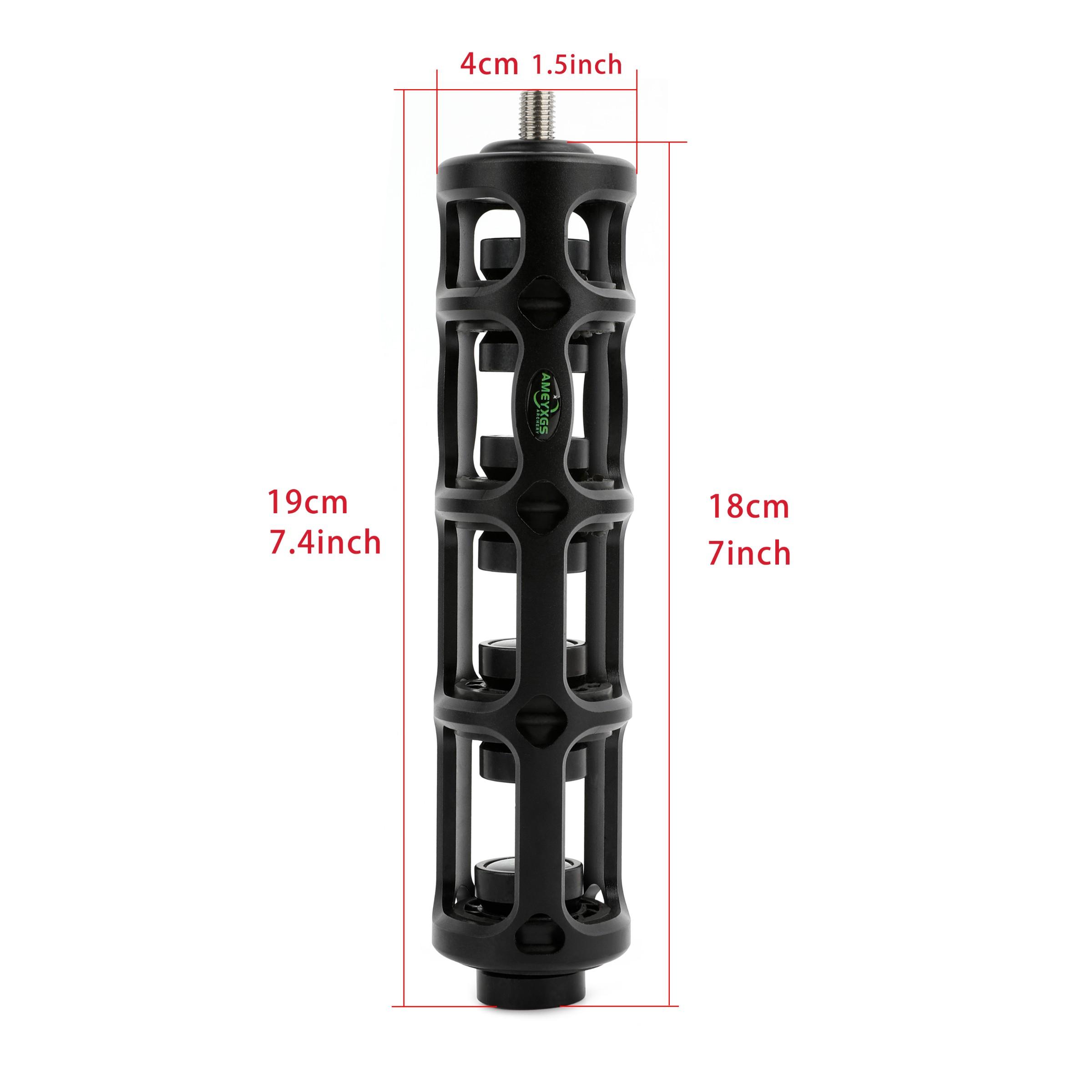 1pc Archery Compound Bow Stabilizer, 7 Inch Aluminum Alloy Shock Damper, Shock Dampening, Vibration Practice for Outdoors, Outdoor Compatibility, Hunting, Shooting Accessories