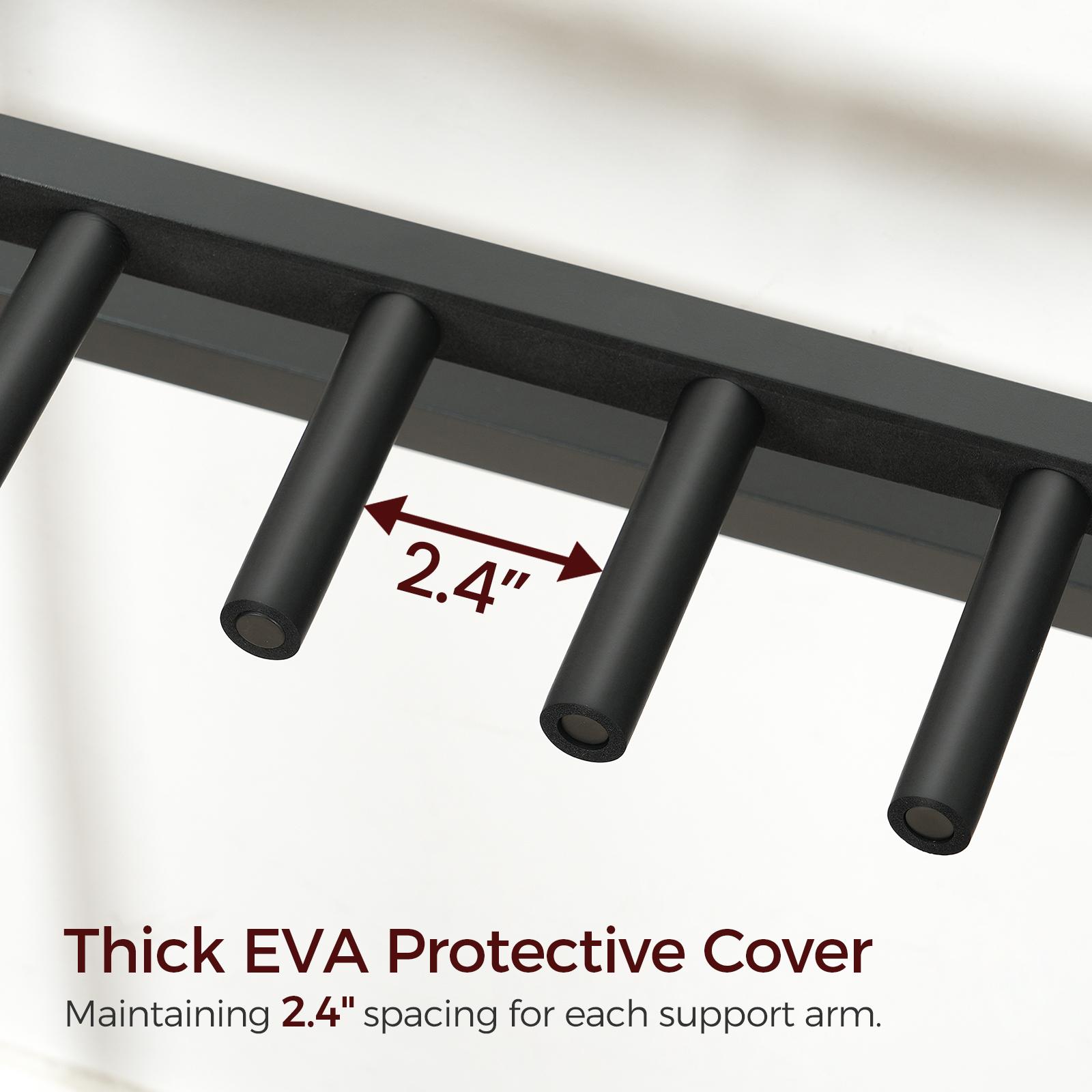 MAHANCRIS Guitar Stand for Acoustic Holder, Electric Guitar, Bass, Ukulele, Multiple Guitar Rack Holder, Floor Adjustable for Guitars, Guitar Amp Accessories, for Home Music Studio, Black MAHANCRIS Guitar Stand for Acoustic Holder, Electric Guitar, Bass, Ukulele, Multiple Guitar Rack Holder, Floor Adjustable for Guitars, Guitar Amp Accessories, for Home Music Studio, Black