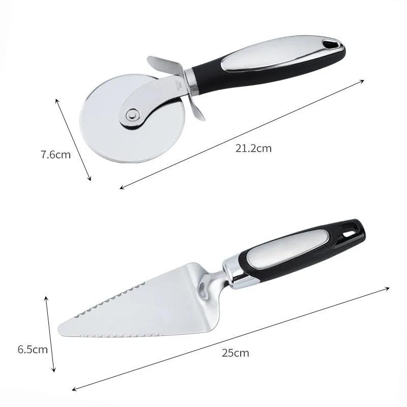 Stainless Steel Pizza Cutter, Dough Knife, Bread Pie Knife, Pastry Wheel, Kitchen Tool for Home Cooking, Durable & Easy to Use