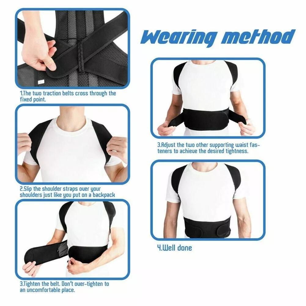 Drive Pain-Free & Sit Straight Premium Posture Corrector with Upper/Lower Back Support & Comfort Compression Healthcare Tool