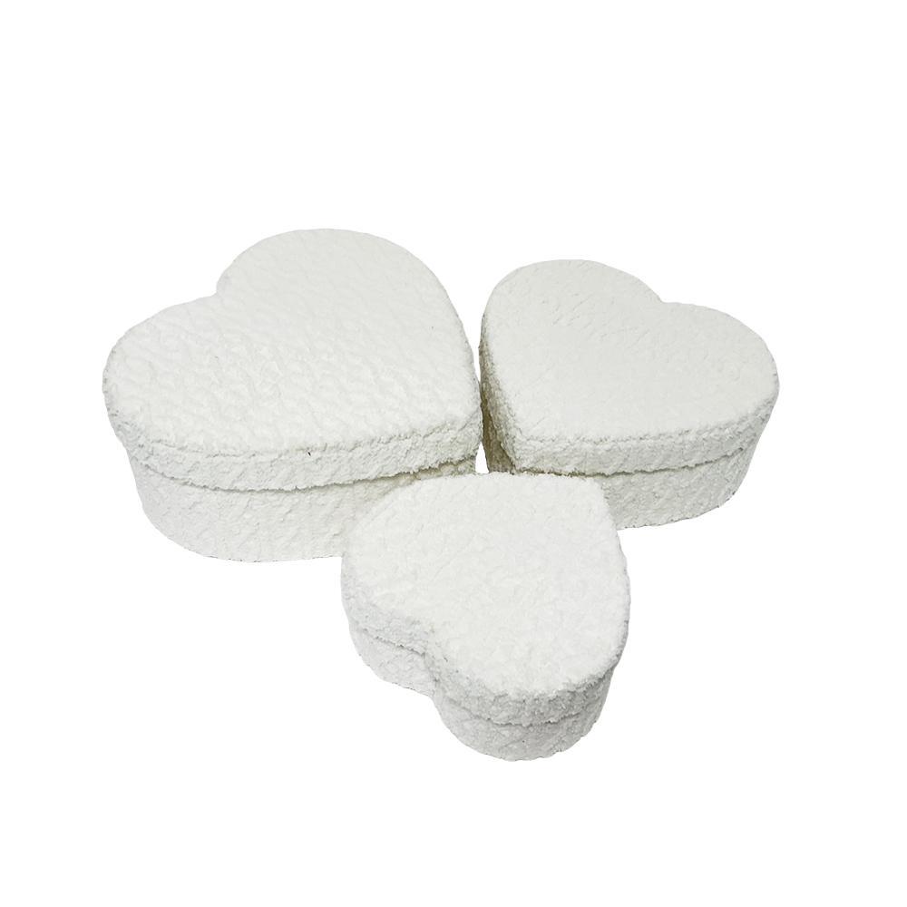 Heart Shape Gift Box Set, Paperboard and Velvet Material, Elegant Design, Perfect for Valentine's Day and Weddings, Ceremony Gift Box