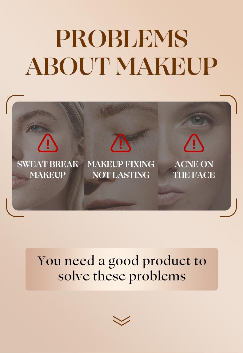 2-in-1 Concealer Foundation Stick with Built-in Brush, Long-Lasting Waterproof Matte Full Coverage, Crease & Sweat-Proof, Compact Portable, Includes Free Makeup Brush, Ideal for Daily & Party Use