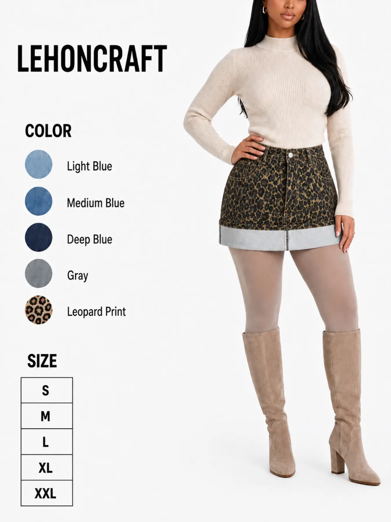 Women Denim Skort Skirt Stretchy Mid Waist Y2K Sexy Jean Skorts Dressy Casual Mini Skirts with Lining Short