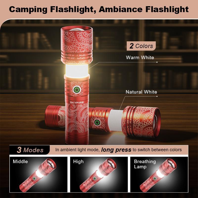 Skyfire Flashlight 2015 Outdoor Lighting Emergency Ignition Reverse Charging Multi-function,Camping light function Skyfire Flashlight 2015 Outdoor Lighting Emergency Ignition Reverse Charging Multi-function,Camping light function