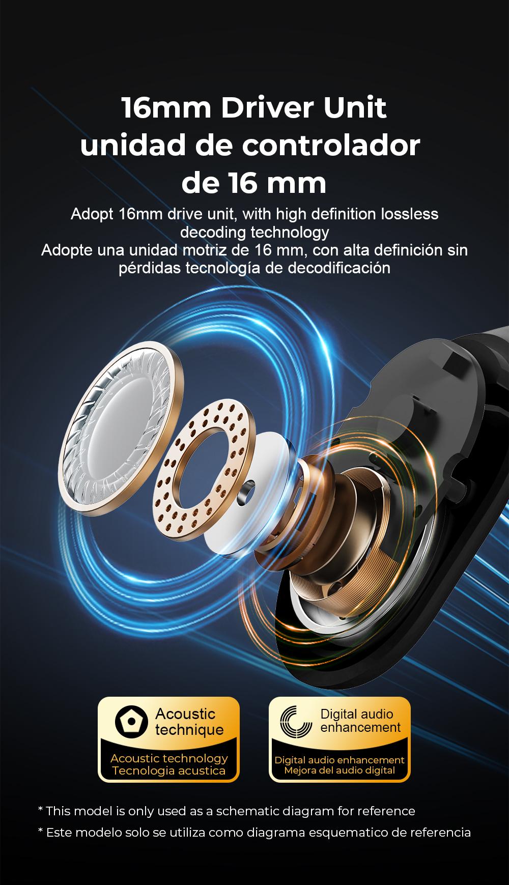 MINISO MS162 Translation Bluetooth earbuds, Supports 134 languages with Traslate APP, Face-to-Face Real-Time Translation Headphones, OWS Open Wireless Earphones, HIFI Sound Quality Built-in Microphone Wireless Headphones, Long Battery Earbuds