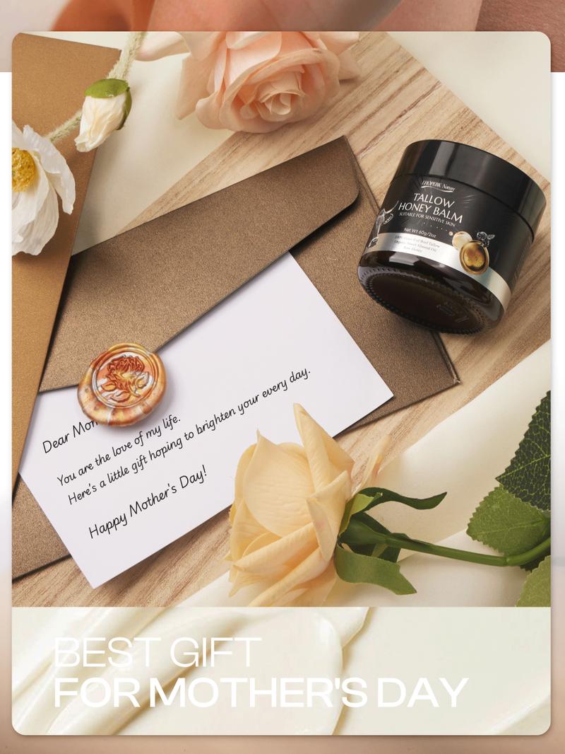 【Highly Recommended】Organic Grass-Fed Tallow & Raw Honey Balm — Intensely Nourishing Cream for Soft, Glowing Skin — Handcrafted with Care