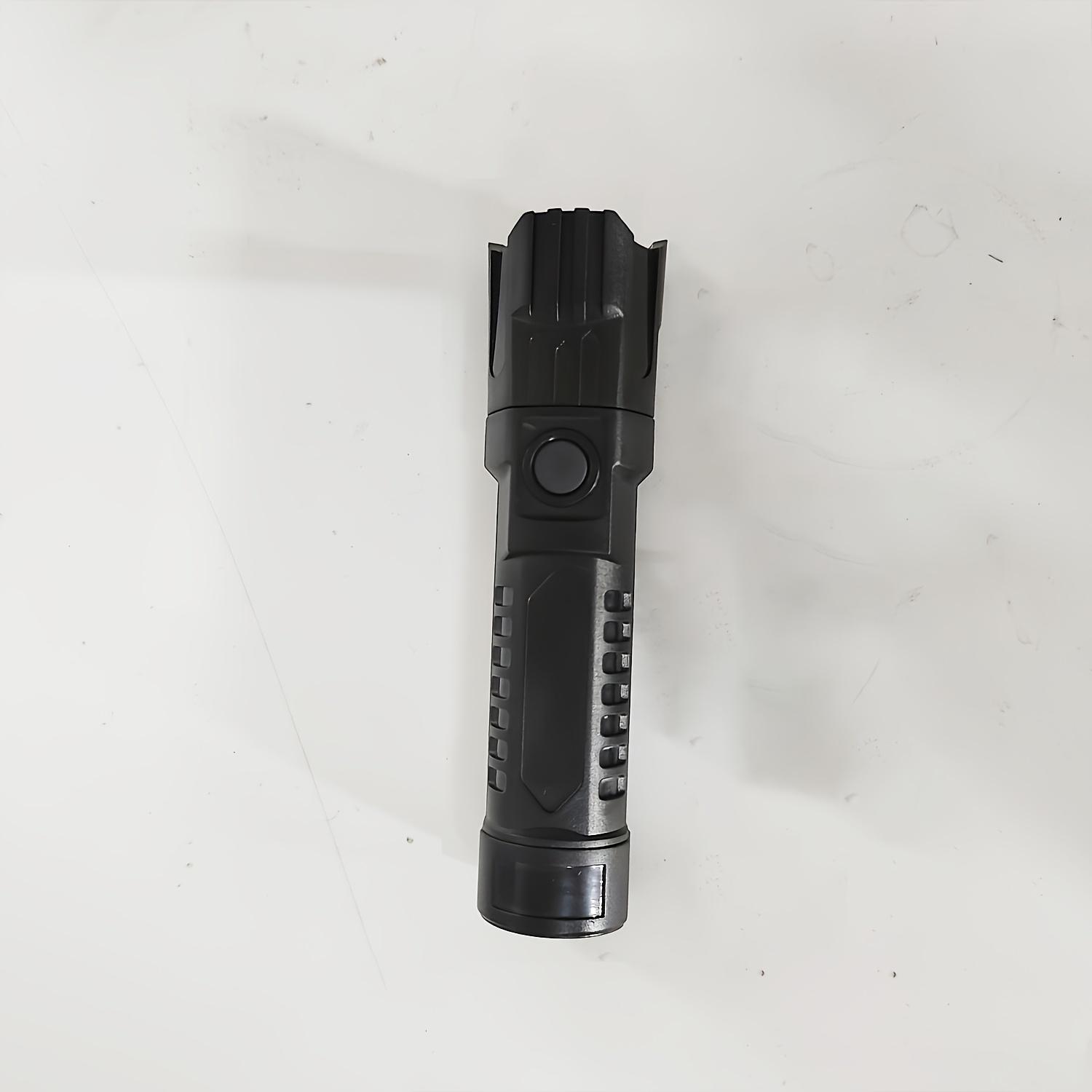 Strong LED Flashlight with 3 Levels Adjustable Brightness and Telescopic Zoom, USB Rechargeable, Durable Portable Flashlight for Camping, Hiking, Emergency Kit, Hiking Gear