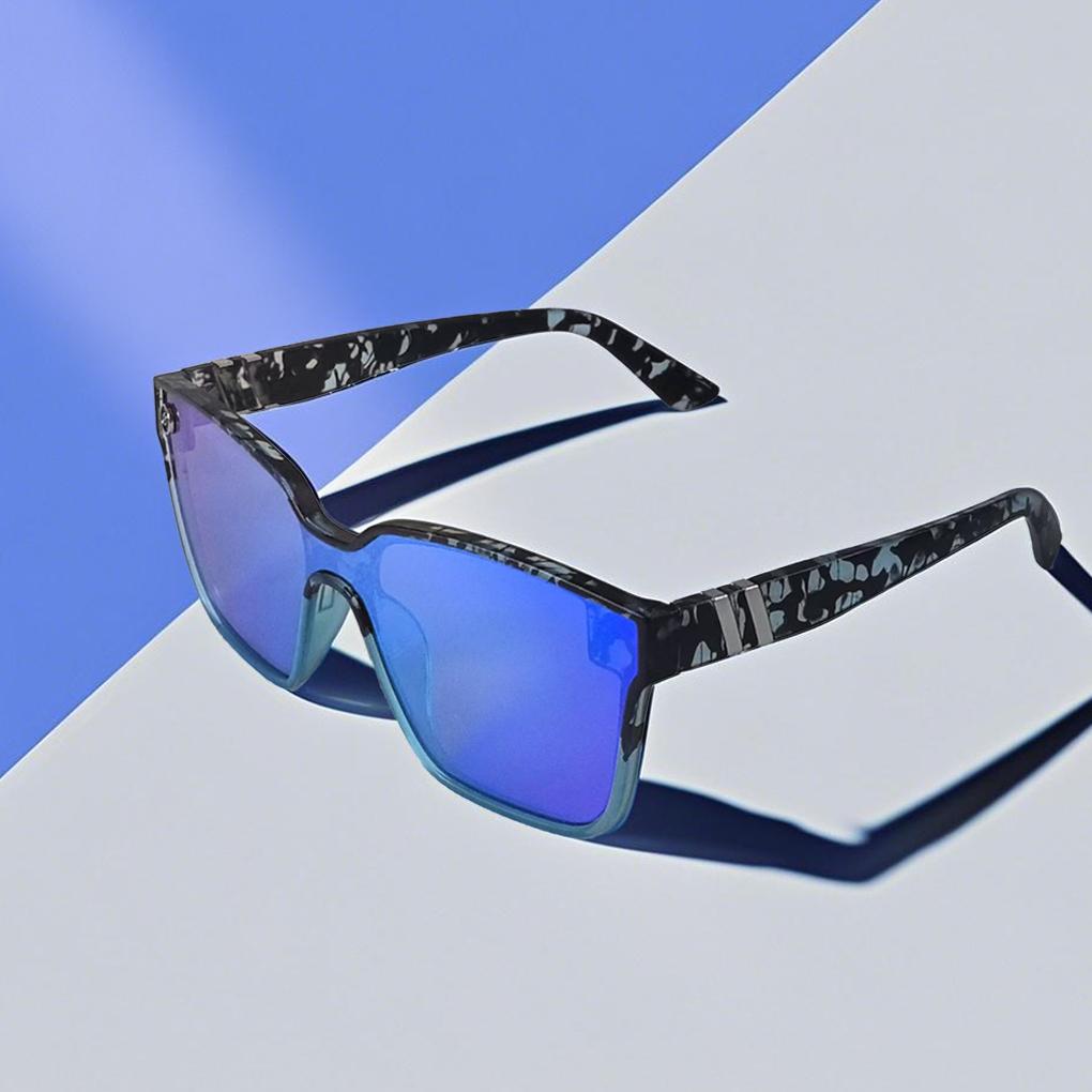 Tortoise Shell Pattern Flat Top Sunglasses for Women, Sun Protection Sunglasses for Men, Trends 2024 for Outdoor Activities Back To School Fall Streetwear Mascs