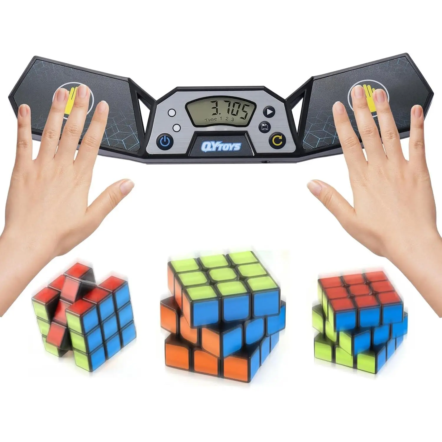 Professional Speed Cube Timer,Touch Control Timer with Display, Cube Race Stack Competition a Great Gifts