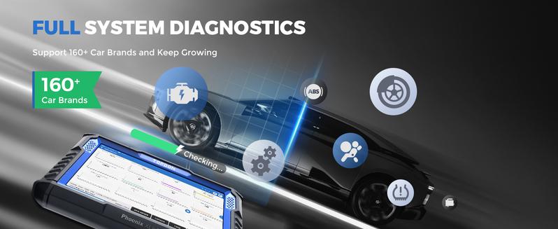 TOPDON Phoenix XLink Scan Tool, Online ECU Coding, Upgraded of Phoenix Plus, Topology Mapping, 41 Services, Bi-Directional Scanner, Guided Function, CAN FD/DoIP, 2 Years Free Update