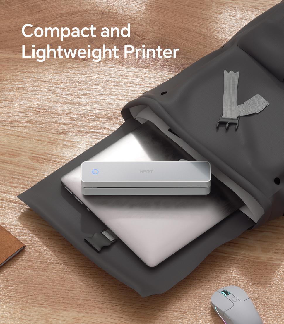 Inkless Portable Bluetooth Thermal Printer Wireless Mobile Printer for Travel and Home Compatible with iOS Android Windows macOS Supports A4 US Letter