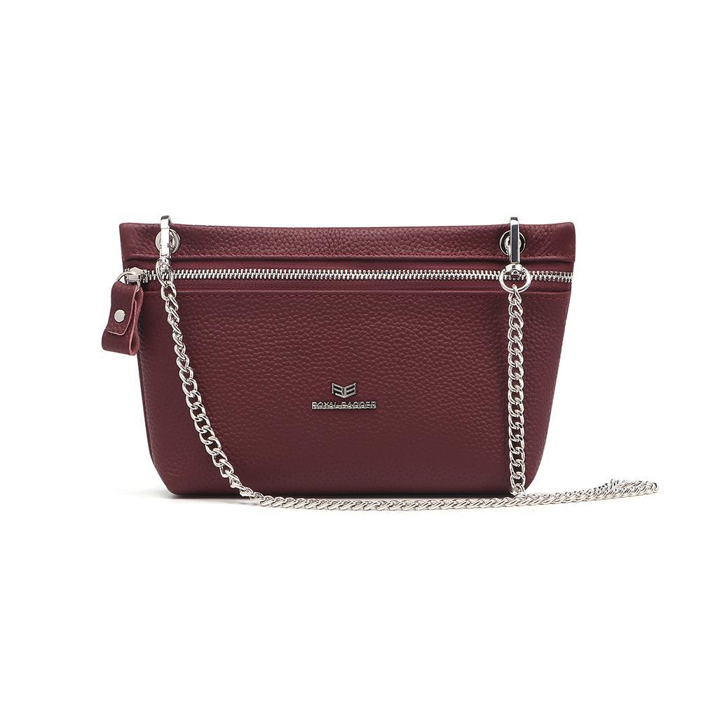 Royal Bagger Women's Classic Elegant Minimalist Genuine Leather Clutch Wallet - RFID-Blocking Small Zipper Coin Purse, Durable Fashion Accessory for Holiday Casual to Formal Use, 1-Bag Solution, Coin Holder/Purse