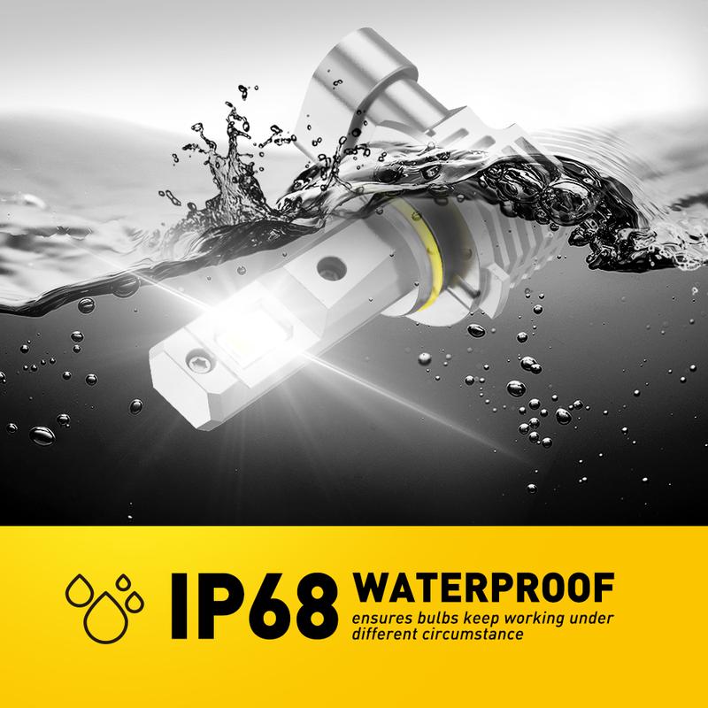 AUXITO 9005 Headlight Bulbs, 6500K White, 600% Brighter 9005 LED Bulb for High Beam Low Beam, HB3 LED Headlight Bulb, Pack of 2 AUXITO 9005 Headlight Bulbs, 6500K White, 600% Brighter 9005 LED Bulb for High Beam Low Beam, HB3 LED Headlight Bulb, Pack of 2