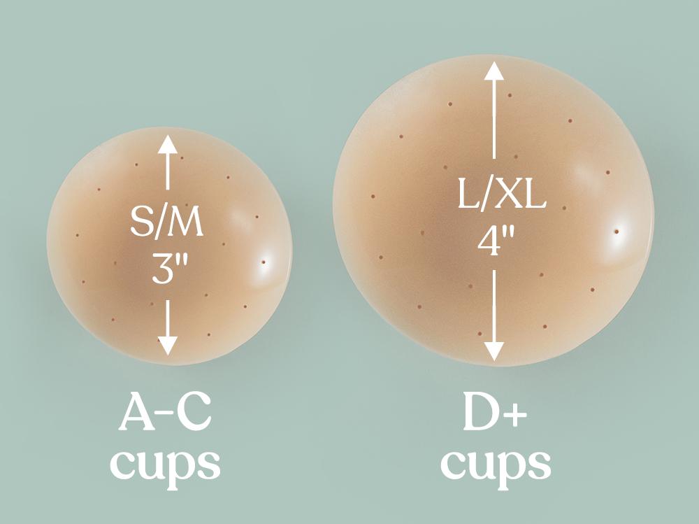 HSIA Breathable Non-Adhesive Reusable Washable Invisible Seamless Silicone Nipple Pasties Breasts Covers