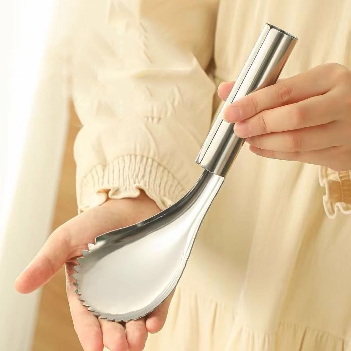 Manual Ice Cream Scoop, Small Home Use Soft Serve Mini Blender Spoon, Snowflake Ice Shovel, 1pc Handheld Ice Tool