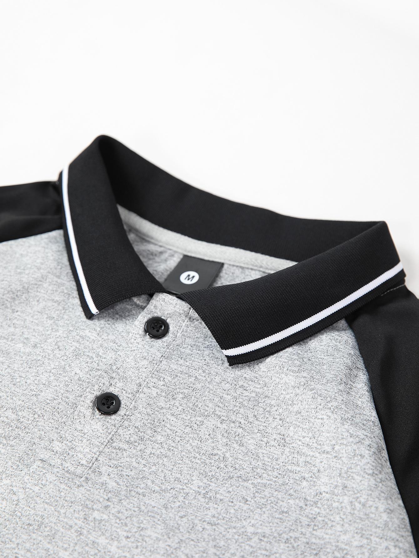 Men’s summer raglan short-sleeve polo shirt, available in packs of 1 or 3. Minimalist retro collared lightweight versatile sports-casual outdoor fishing fashion multifunctional golf apparel trendy raglan short-sleeve polo — an excellent gift for men.