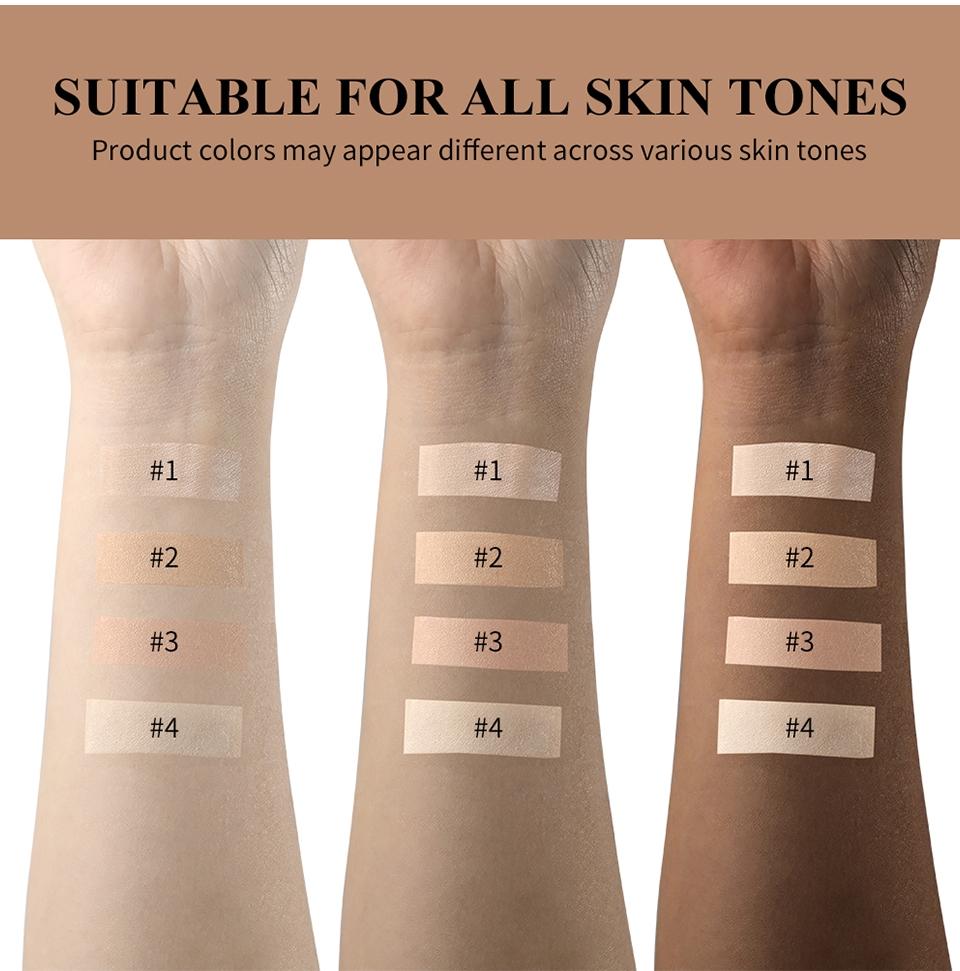 4-Color Air Spray Foundation, Matte Liquid Makeup, Long-Lasting Setting Spray, Concealer Spray, Waterproof Sweatproof Foundation