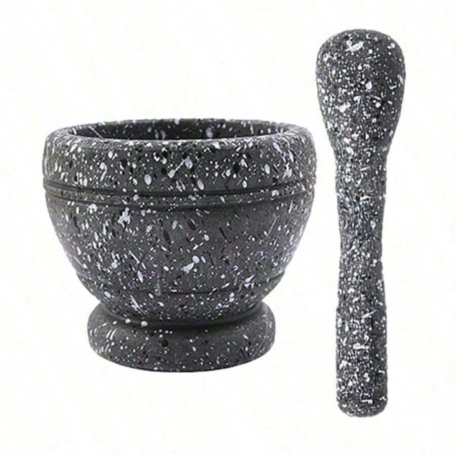 Household grinder, garlic press, garlic mashing, mashing pot, manual mashing medicine jar, garlic mashing stone mortar, essential kitchen tools, Kitchen Gadgets, Kitchenware