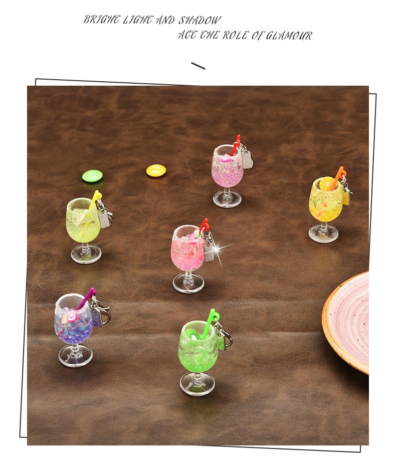 Resin Ice Cream Pendant, Jelly Wine Glass Charm Accessories, Hot Selling Cross-Border Goblet Pendant