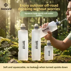 Seewald Squeezable Soft Sports Water Bottle - Leak-Proof, Portable Hydration for Running & Outdoor Adventures