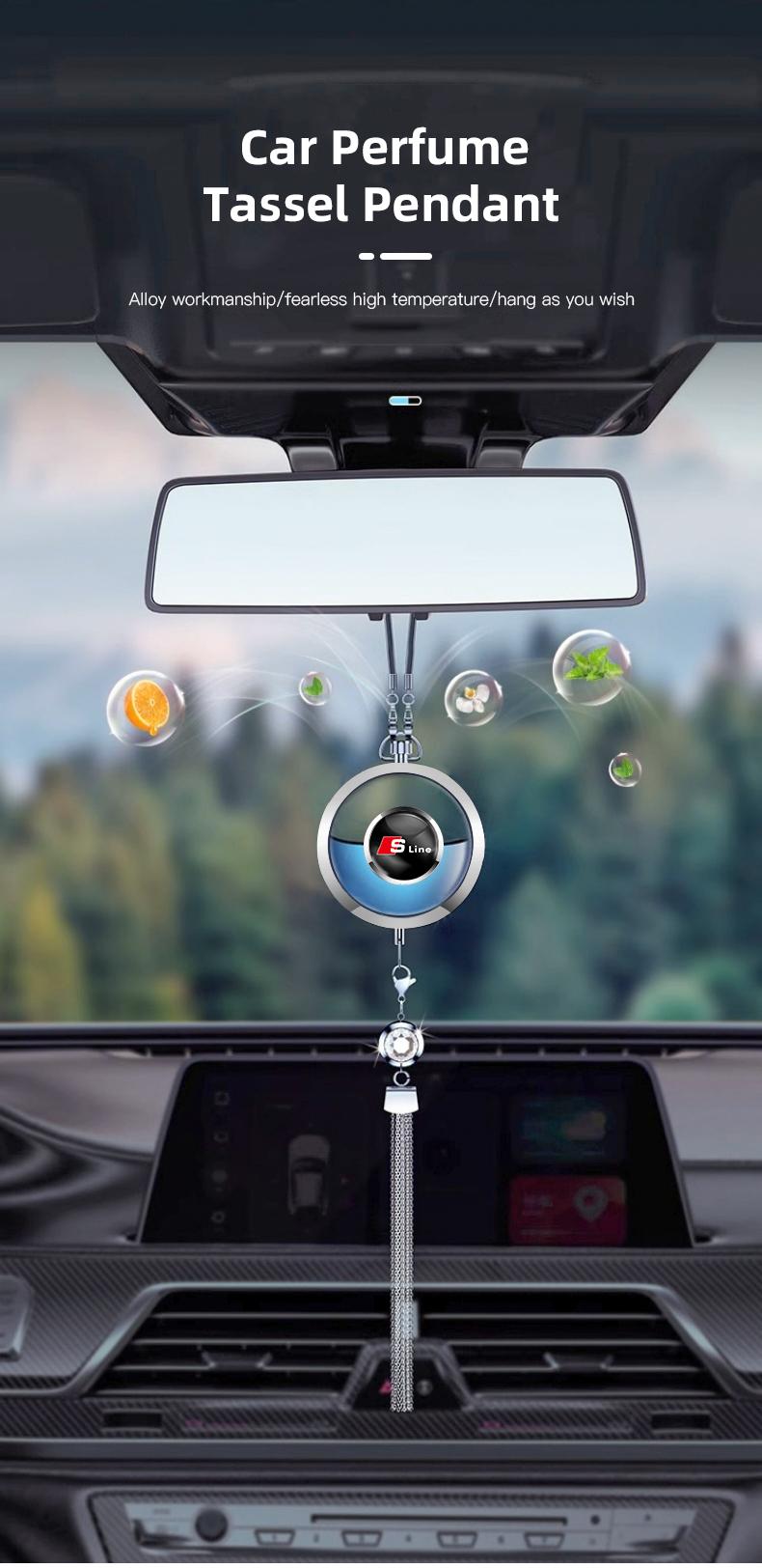1Pcs Car Perfume Pendant Air Freshener Hanging Perfume Diffuser For Audi S Line A7 A3 A6 S8 TTS S5 Q8 Q4 Q5 A8L Q7 SQ2 A5 A4 S4 S6 SQ5 S7 SQ7 Q6 SQ6 SQ8 S7 S3 A8 A1 Q2 Q3 e-tron