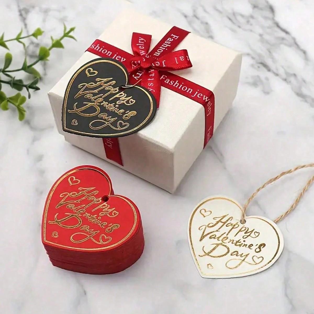 Valentine's Day Gift Tags, Letters, Heart Shaped Paper Labels, Party Decor, Holiday Gifts, Special Occasions