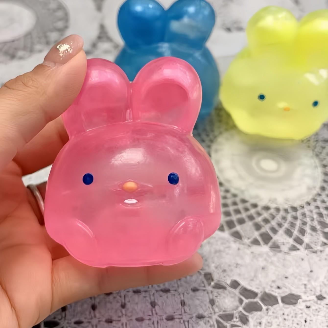 Stress Relief Realistic Rabbit Squeeze Toy, Educational Stress Reliever, Soft Plush Bunny, Perfect for Anxiety Reduction, Kids & Adults