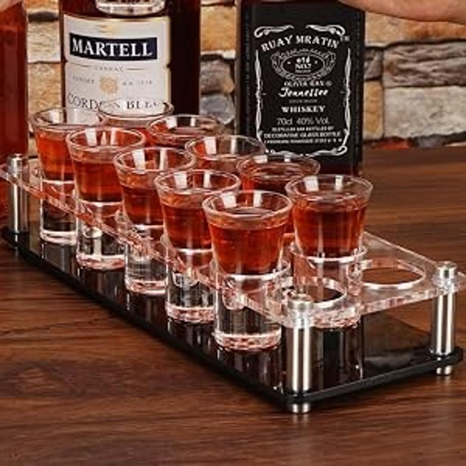 D&Z 1 Ounce Shot Glass Set with Tray, 12 Shot Glasses for Tequila/Vodka/Whiskey/Cocktail, Unique and Convenient Serving Tray - Easily Organize More Attractive Gatherings, Ideal 21st Birthday Gifts D&Z 1 Ounce Shot Glass Set with Tray, 12 Shot Glasses for Tequila/Vodka/Whiskey/Cocktail, Unique and Convenient Serving Tray - Easily Organize More Attractive Gatherings, Ideal 21st Birthday Gifts