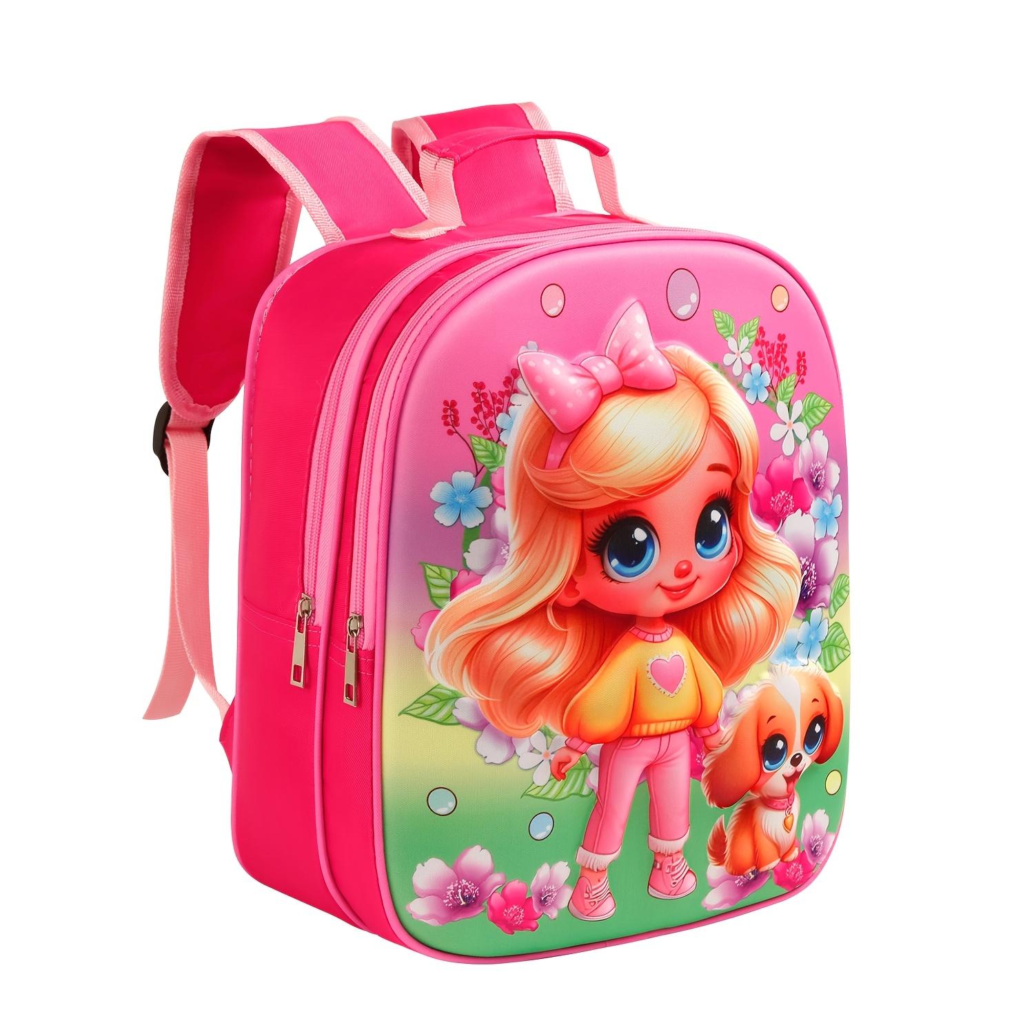 Racing Series Patterned Children's 3D Cartoon Backpack: Lightweight polyester + double-layer zipper large capacity, spine-protecting and pressure-reducing shoulder strap design + dual-compartment design convenient storage