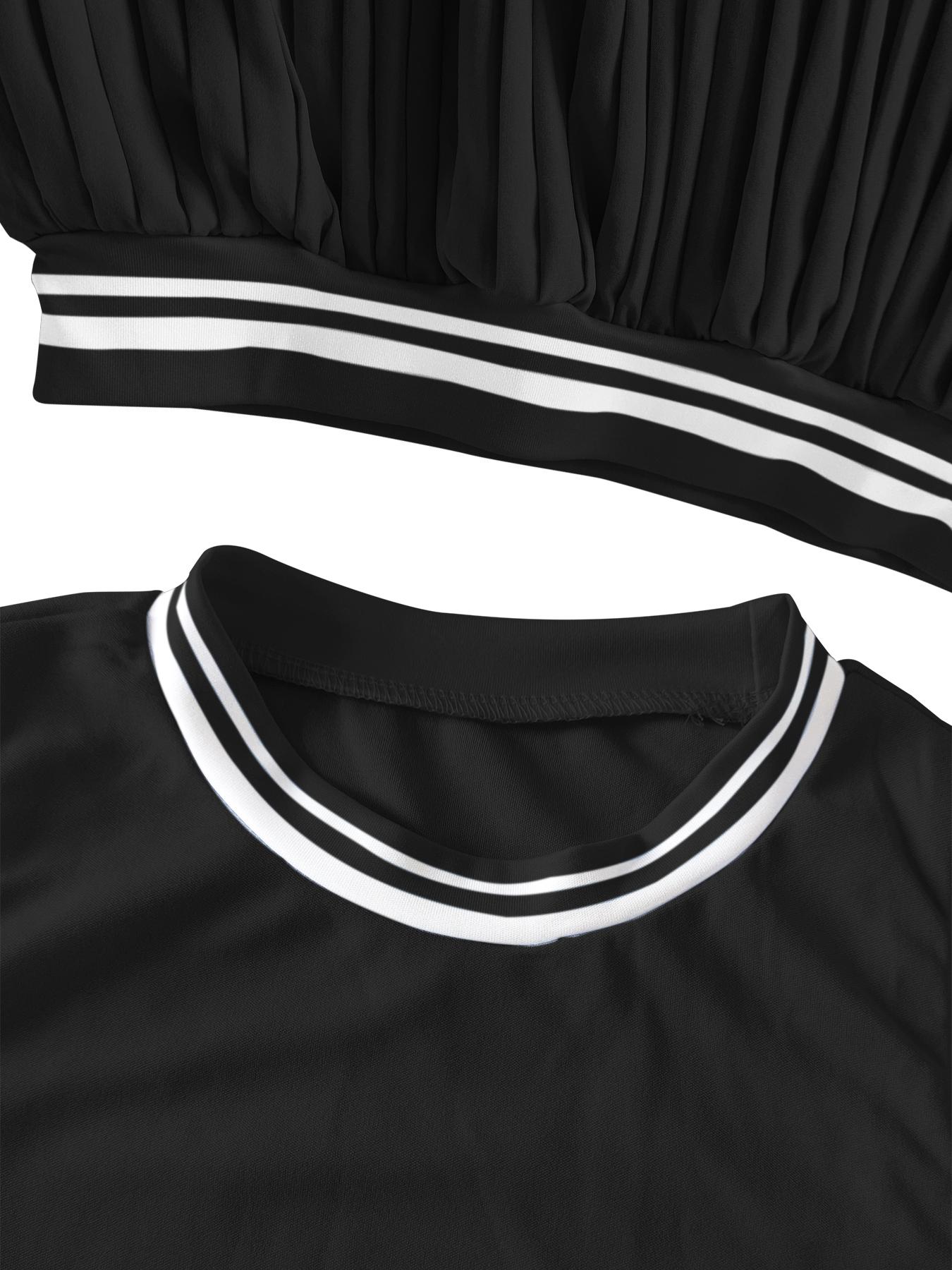 Women's Cute Two-Piece Set, Fashionable Casual Crop Top & Skirt, Sleeveless Short Vest, All-Season Tight-Fit Design