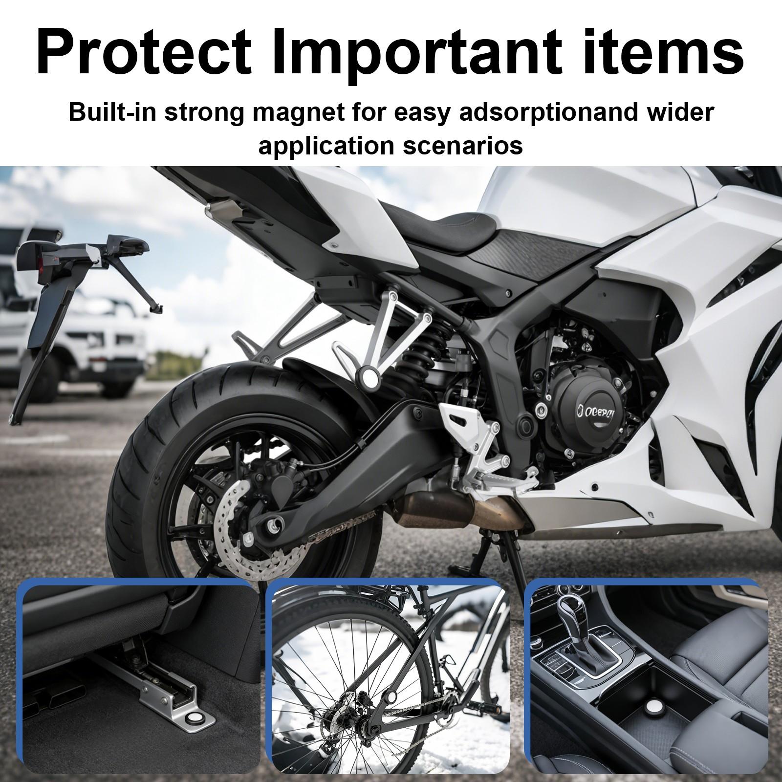 1/2/4pcs Flat Vehicle Locator with Magnetic Case, No Monthly Fee, Global Use, iOS System Only, Suitable for Cars, Bikes, Motorcycles, Pets, Luggage