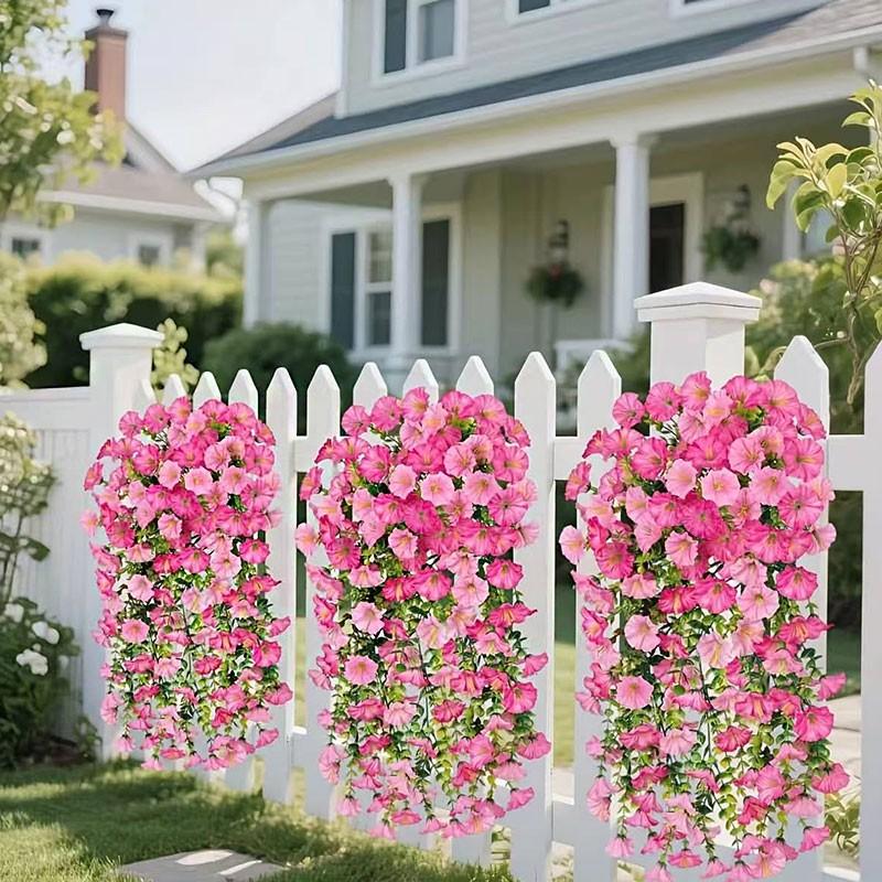 High-end dense spring artificial flowers with UV resistance for outdoor decoration, suitable for weddings, hotels, gardens, courtyards, photography, aesthetic room decoration, and seasonal celebrations. Faux Flowers