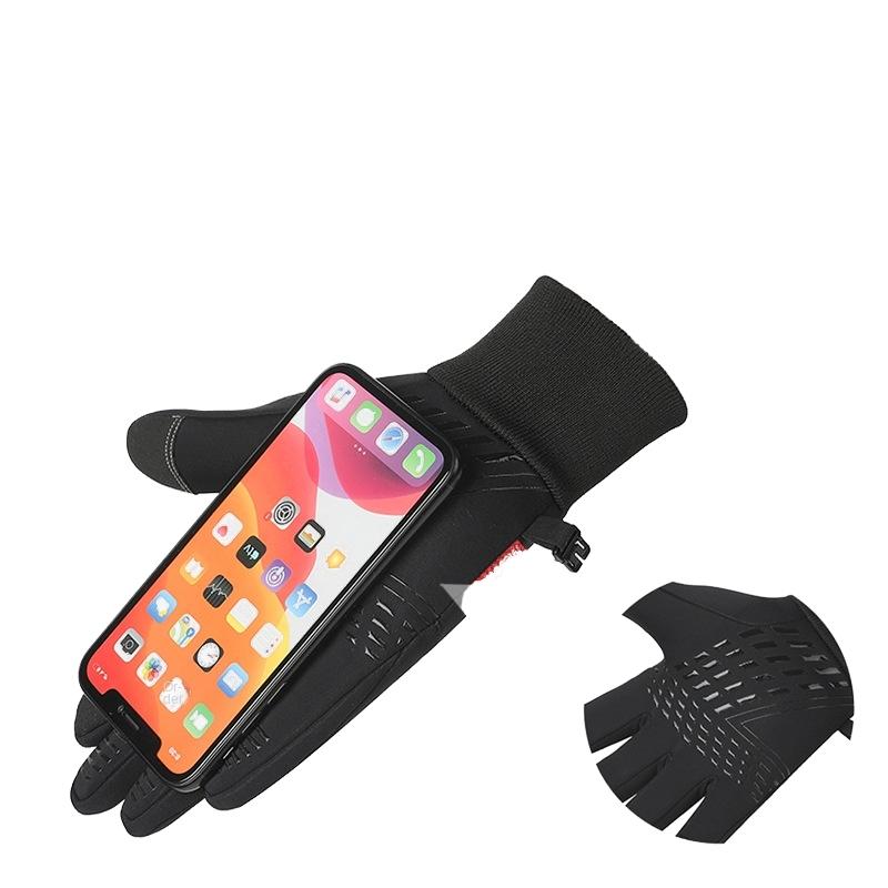 Winter Thermal Gloves, Water-resistant Design Thin Fleece Lined Warm Touchscreen Windproof Compatible Outdoor Sports Essentials, Warm Winter Gloves - For Outdoor Cycling, Driving, Running, Hiking, Great Valentine’s Day Gift - Nice Holiday Present