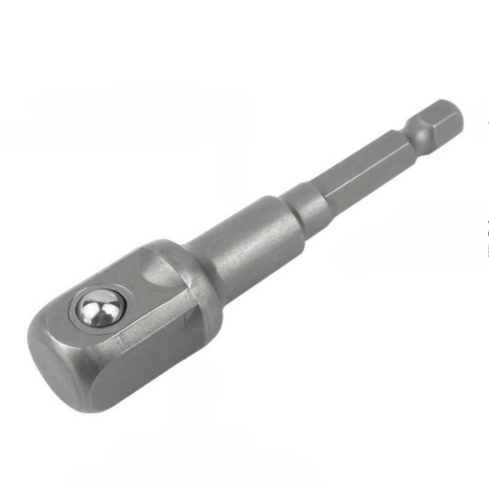 3pcs Chrome Vanadium Steel Socket Adapter Set, Hex Shank (1/4", 3/8", 1/2"), Durable Extension Drill Bit Set for Electric, Pneumatic, Manual Screwdrivers, Construction Tools