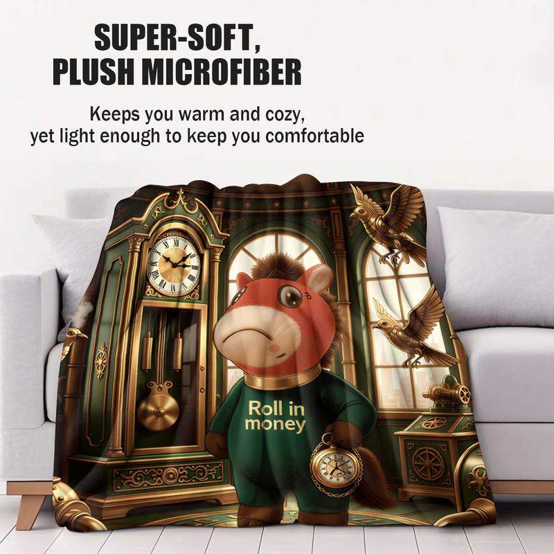 Royal Palace Cute Crying Horse Blanket, Heartwarming Gift for Horse & Fairy Tale Lovers, Ultra-soft & Fluffy, Perfect for Snuggling & Room Decoration Royal Palace Cute Crying Horse Blanket, Heartwarming Gift for Horse & Fairy Tale Lovers, Ultra-soft & Fluffy, Perfect for Snuggling & Room Decoration