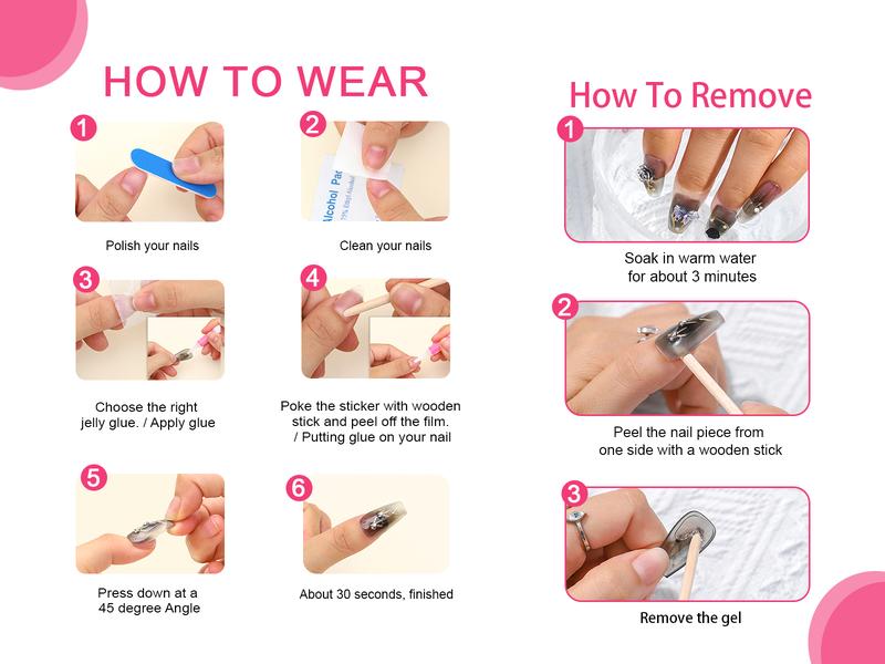 Sethexy Luxury Purple Rhinestone Handmade Fake Nail 3D Heart Crystals Long Coffin Press on Nails Butterfly Bow Bunny False Nail Salon Durable Quality Nails for Women and Girls 10Pcs easy press