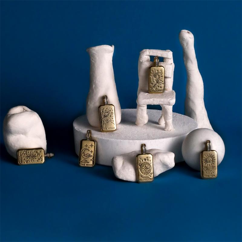 Mytys Tarot Neutral Style Trend Pendant Necklace Carving 6 styles Tarot Elegant Necklace Fashion Lovers Gift Bling Stylish Jewelry Accessory Mytys Tarot Neutral Style Trend Pendant Necklace Carving 6 styles Tarot Elegant Necklace Fashion Lovers Gift Bling Stylish Jewelry Accessory